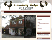 Tablet Screenshot of crowberrylodge.co.uk
